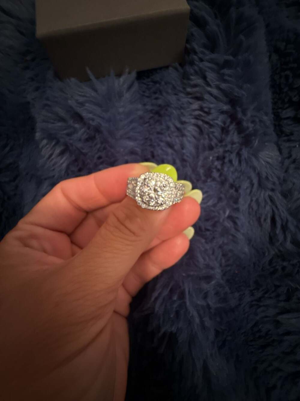 2 CT Forever Moissanite Diamond Engagement Ring / Brilliant Cut Lab Diamond Ring